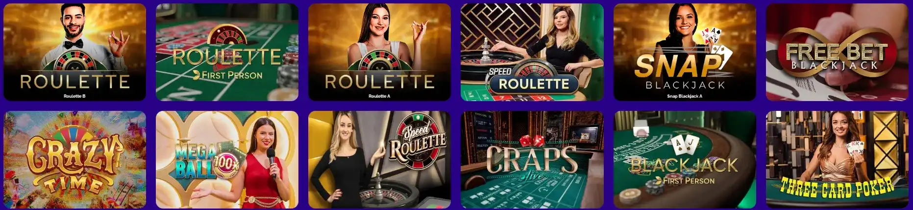 UpSpinz Casino live casino met live dealers en echte spellen