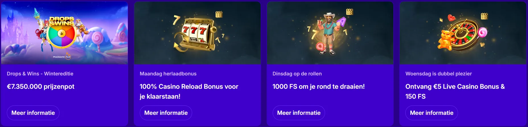 UpSpinz Casino promoties en speciale casino aanbiedingen
