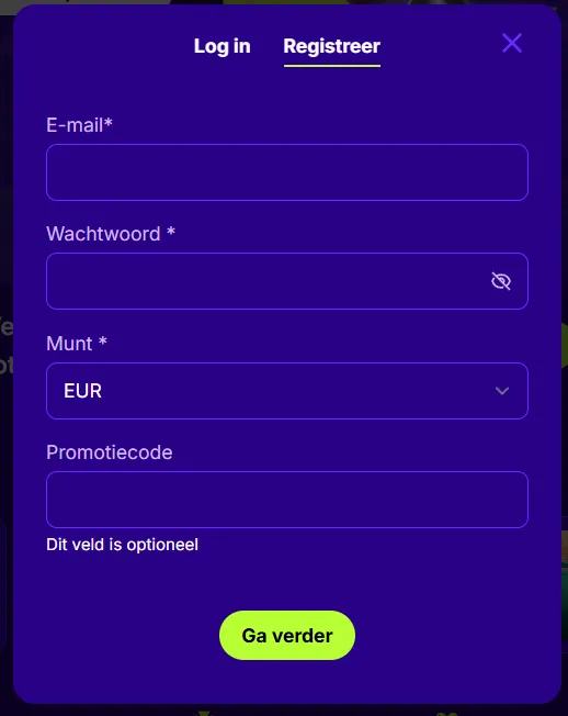 UpSpinz Casino registratie proces voor nieuwe spelers
