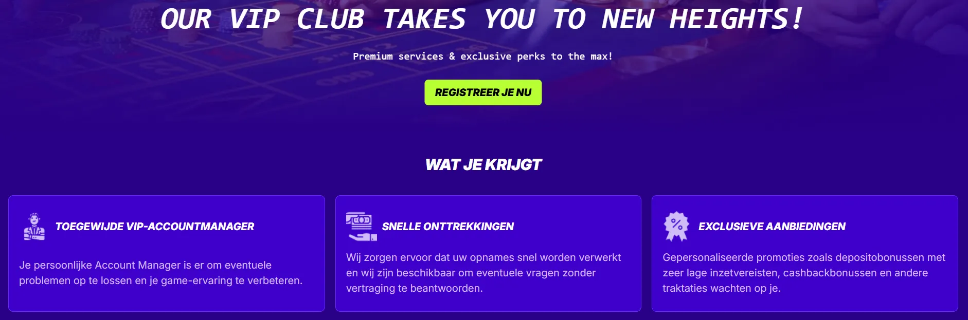 UpSpinz Casino VIP programma met exclusieve voordelen